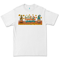 White hello pumpkin season libbey glass Premium Tee - BundleAndBundleShop