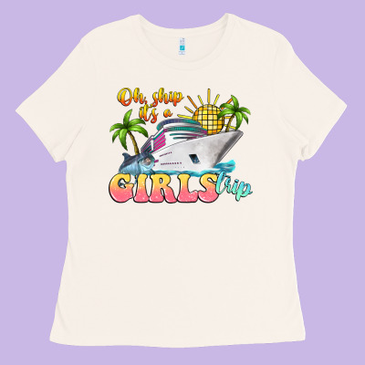 Oh Ship It's A Girls Trip Ladies Tee Designed By Lillyallendesigns