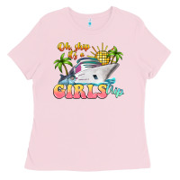 Bubblegum Pink oh ship it's a girls trip Ladies Tee - LillyAllenDesigns