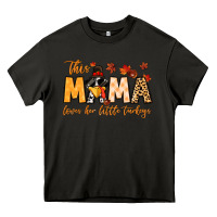 Asphalt this mama loves her little turkeys Heavy Core Tee - MaliasSmallBusiness