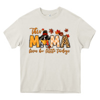 Cream this mama loves her little turkeys Heavy Core Tee - MaliasSmallBusiness