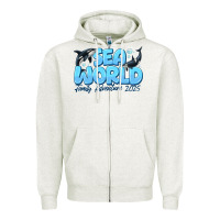 Oatmeal Heather Sea World Family Adventure 2025 Zipper Hoodie - CowhideDigitalArt