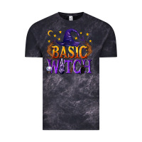 Cloud Black Basic Witch Vintage Tee - texasbilliewilder