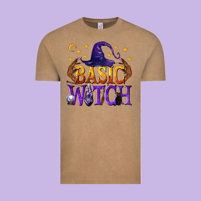 Basic Witch Vintage Tee Designed By Texasbilliewilder