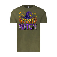 Vintage Olive Basic Witch Vintage Tee - texasbilliewilder