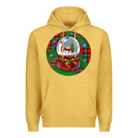 Antique Gold snow globe christmas ornament Premium Hoodie - BundleAndBundleShop