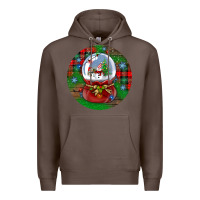 Coffee snow globe christmas ornament Premium Hoodie - BundleAndBundleShop