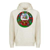 Oatmeal Heather snow globe christmas ornament Premium Hoodie - BundleAndBundleShop