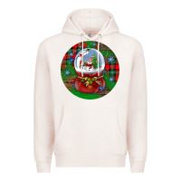 Pale Pink snow globe christmas ornament Premium Hoodie - BundleAndBundleShop