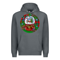 Rock snow globe christmas ornament Premium Hoodie - BundleAndBundleShop