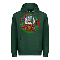 Sports Green snow globe christmas ornament Premium Hoodie - BundleAndBundleShop