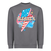 Storm Merica leopard lightning bolt Heavyweight Sweatshirt - FaDigitalArtStudio