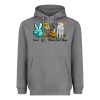 Storm Peace Love Merino Wool Sheep Heavyweight Hoodie - LillyAllenDesigns