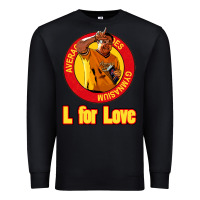 Black l for love Premium Sweatshirt - tuanDangUi