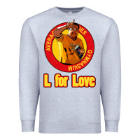 Heather Grey l for love Premium Sweatshirt - tuanDangUi