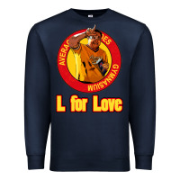Navy l for love Premium Sweatshirt - tuanDangUi