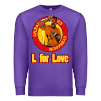 Purple l for love Premium Sweatshirt - tuanDangUi