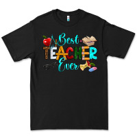 Black best teacher ever Premium Tee - RanaPortraitStore
