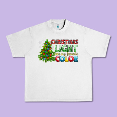 Christmas Light Are My Favorite Color Urban Heavy Tee Designed By Nancycooperartshop