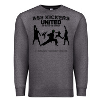 Charcoal Heather ass kickers united Premium Sweatshirt - tuanDangUi
