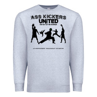 Heather Grey ass kickers united Premium Sweatshirt - tuanDangUi