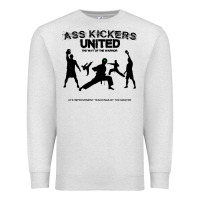 Oatmeal Heather ass kickers united Premium Sweatshirt - tuanDangUi