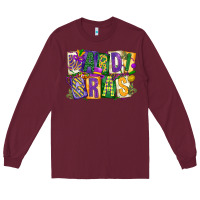 Burgundy mardi  gras Long Sleeve Tee - CowGirlArtShop