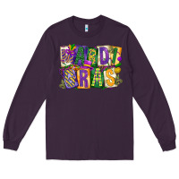 Plum mardi  gras Long Sleeve Tee - CowGirlArtShop