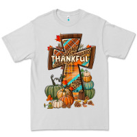 Dove Grey thankful fall cross Premium Tee - BundleAndBundleShop