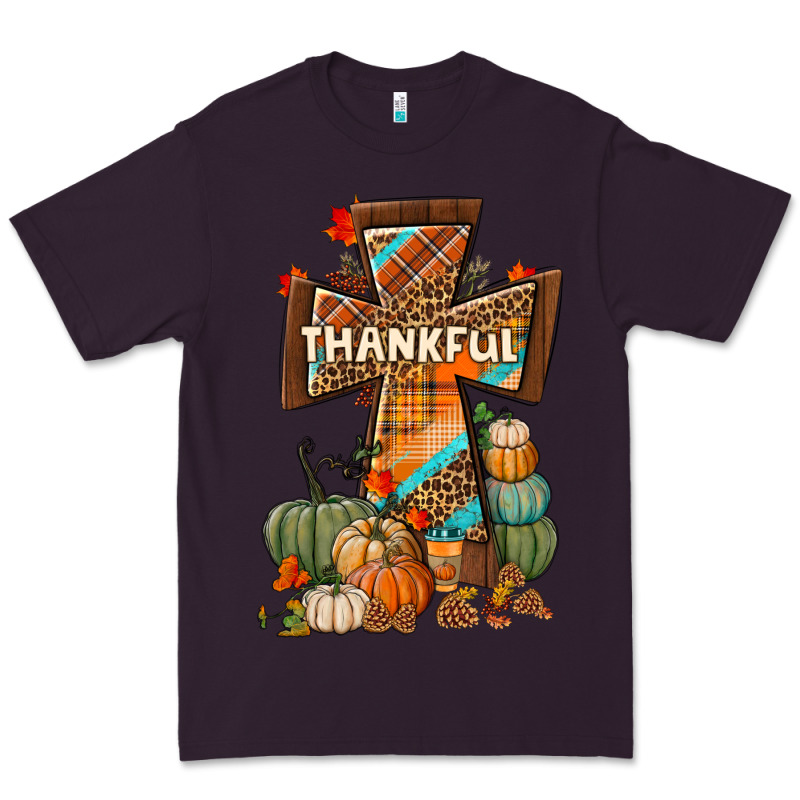 Thankful Fall Cross Premium Tee by BundleAndBundleShop | Teevron