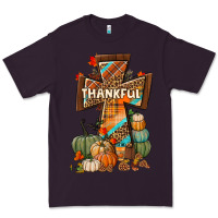 Plum thankful fall cross Premium Tee - BundleAndBundleShop