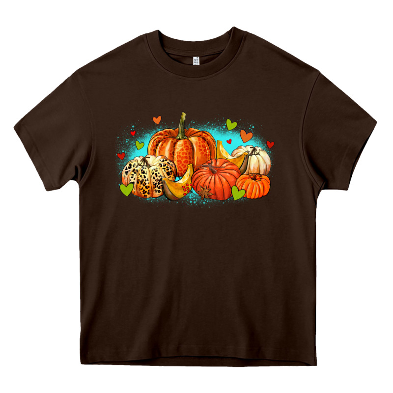 Thankful Pumpkins Heavy Core Tee by MaliasSmallBusiness | Teevron