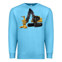 Ocean Blue Feller Buncher Premium Sweatshirt - LillyAllenDesigns