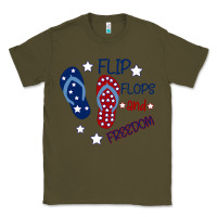 Army Green Flip Flops and Freedom Classic Tee - Bettercallsaul