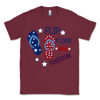 Burgundy Flip Flops and Freedom Classic Tee - Bettercallsaul