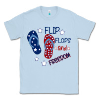 Dusty Blue Flip Flops and Freedom Classic Tee - Bettercallsaul