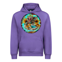 Tulip rattlesnake and sunflower Urban Hoodie - BarkalooDesign