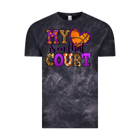 Cloud Black my heart is on that court basketball Vintage Tee - Jasminsmagicworld