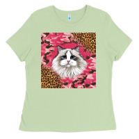 Matcha ragdoll cat Ladies Tee - LillyAllenDesigns