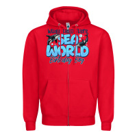 Red Whale Hello There Sea World Birthday Boy Zipper Hoodie - CowhideDigitalArt