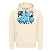 Sandshell Whale Hello There Sea World Birthday Boy Zipper Hoodie - CowhideDigitalArt