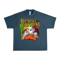 Midnight Navy Howdy ghouls Urban Heavy Tee - NancyCooperArtShop