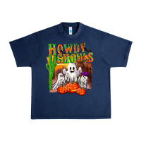 Navy Howdy ghouls Urban Heavy Tee - NancyCooperArtShop