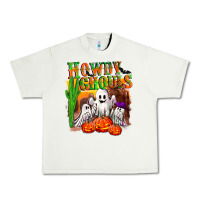 Pistachio Howdy ghouls Urban Heavy Tee - NancyCooperArtShop
