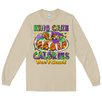 Mushroom king cake calories dont count mardi gras Long Sleeve Tee - CowGirlArtShop