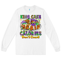 White king cake calories dont count mardi gras Long Sleeve Tee - CowGirlArtShop