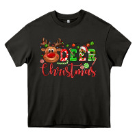 Asphalt Deer Christmas reindeer Heavy Core Tee - NancyCooperArtShop