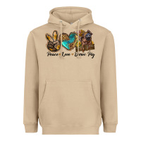 Mushroom peace love duroc pig Heavyweight Hoodie - LillyAllenDesigns