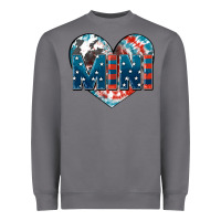Storm American mini heart 4th of july Heavyweight Sweatshirt - FaDigitalArtStudio