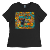 Black Fall Cutest Pumpkin In The Patch Cute Cow Tumbler Ladies Tee - LillyAllenDesigns